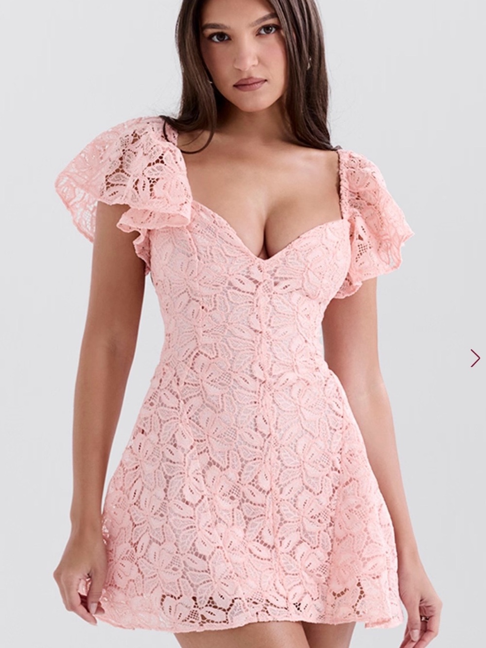 House of CB VERITY
Perfectly Pink Floral Lace Mini Dress